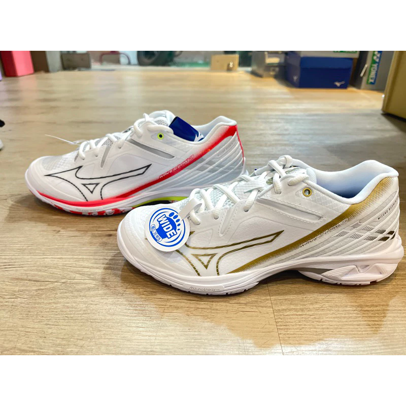 鷲屋體育羽球店】MIZUNO WAVE CLAW 3 寬楦羽球鞋 71GA244321 綠、紅、金三色