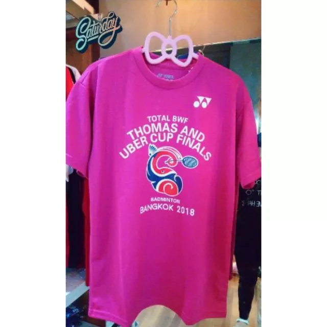yonex 2018 湯姆斯杯 紀念T恤。