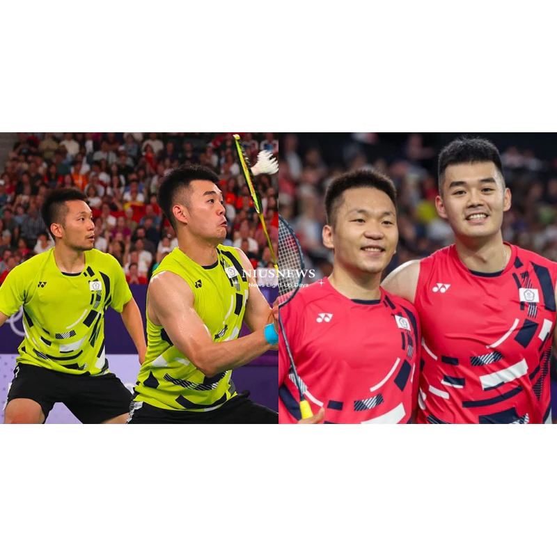 YONEX JP版 2025巴黎奧運金牌選手王齊麟、李洋男款比賽服 無袖款