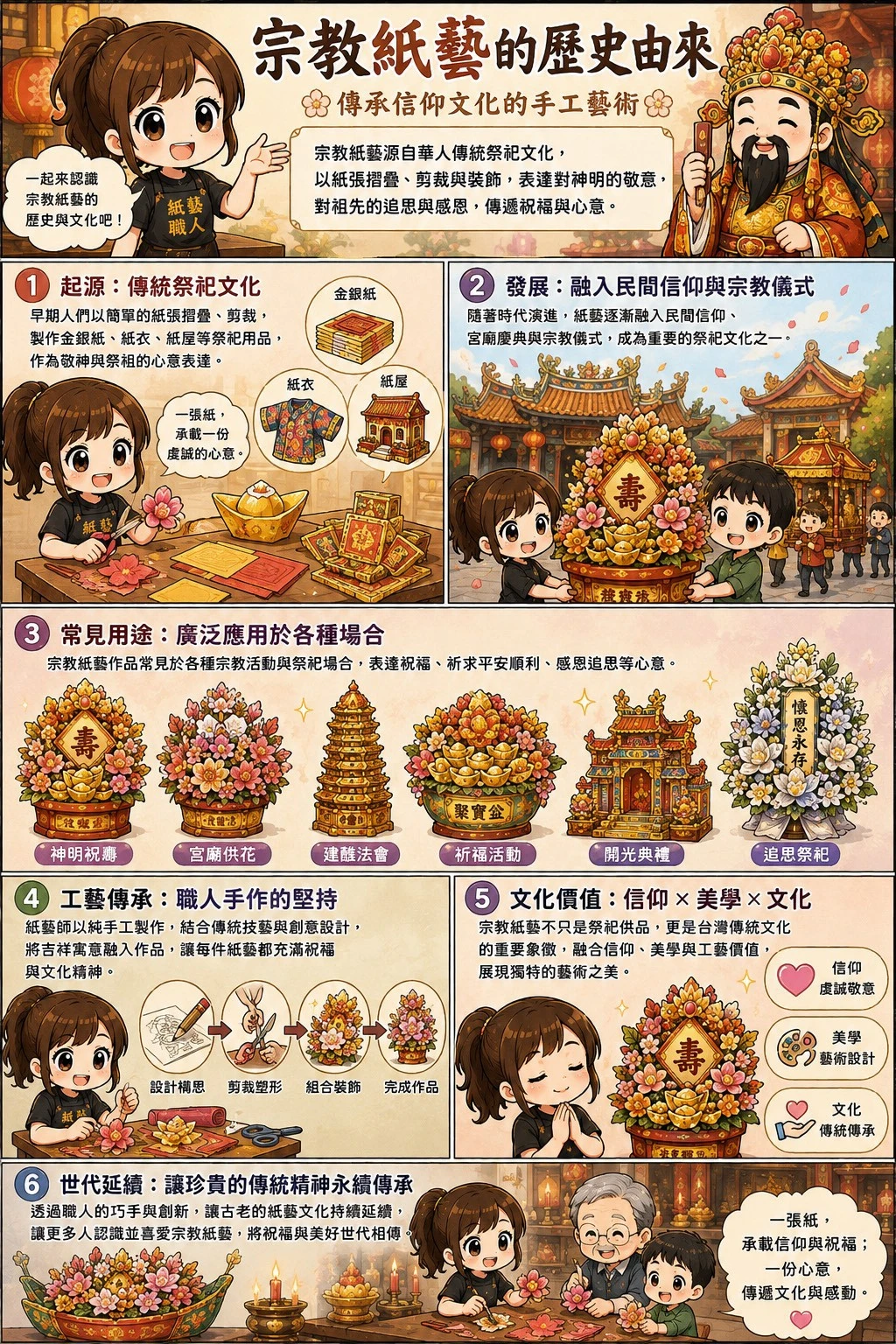 宗教紙藝的歷史由來｜傳承信仰文化的手工藝術