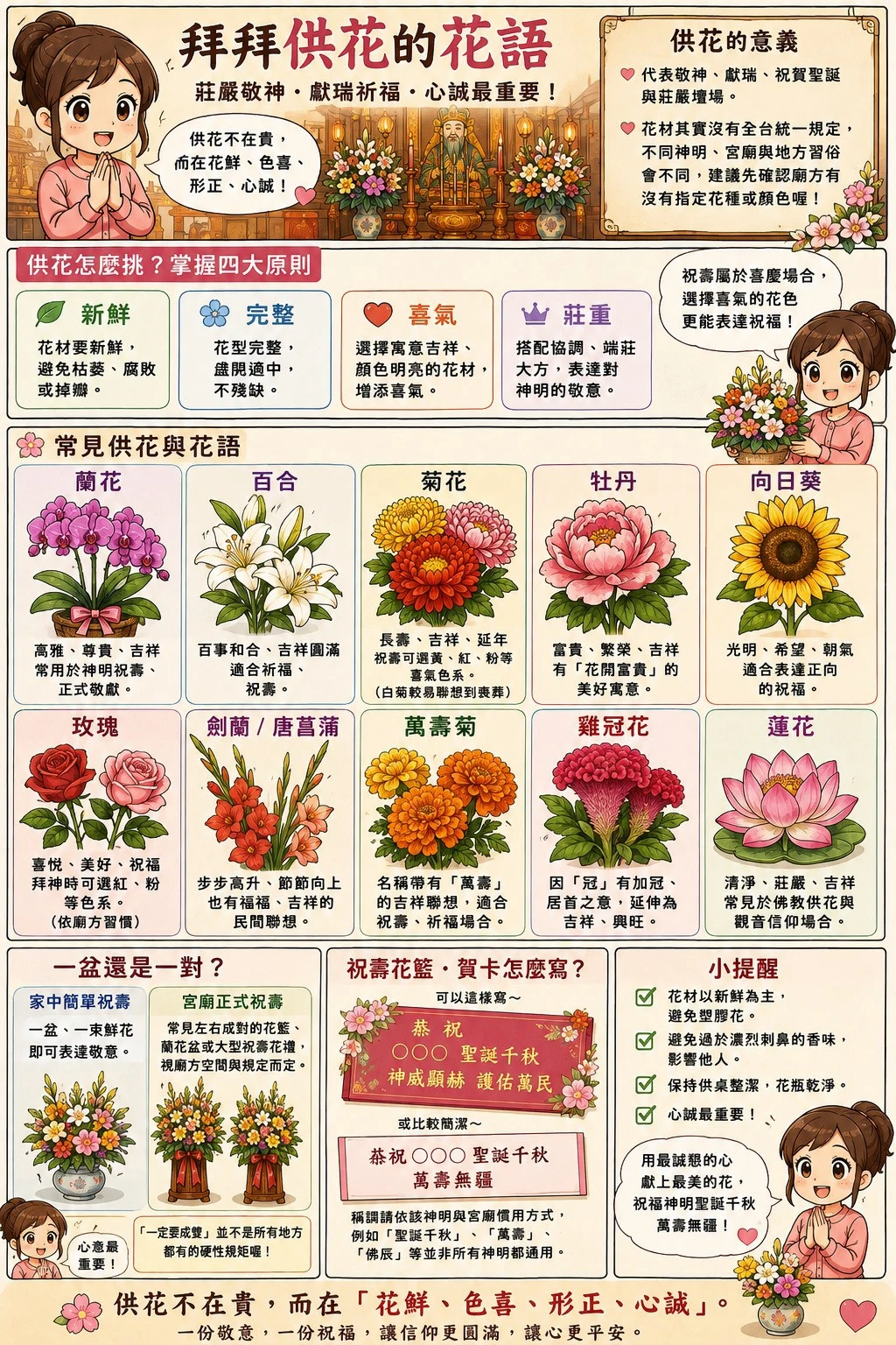 拜拜供花的花語
