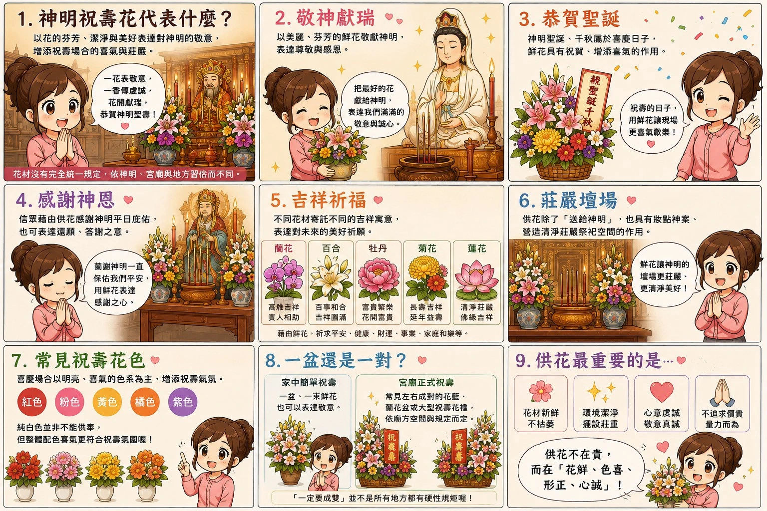 神明祝壽花代表什麼？
