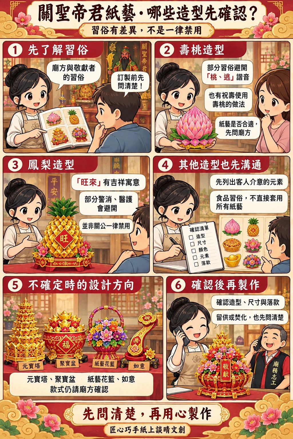 關聖帝君適合哪些紙藝？