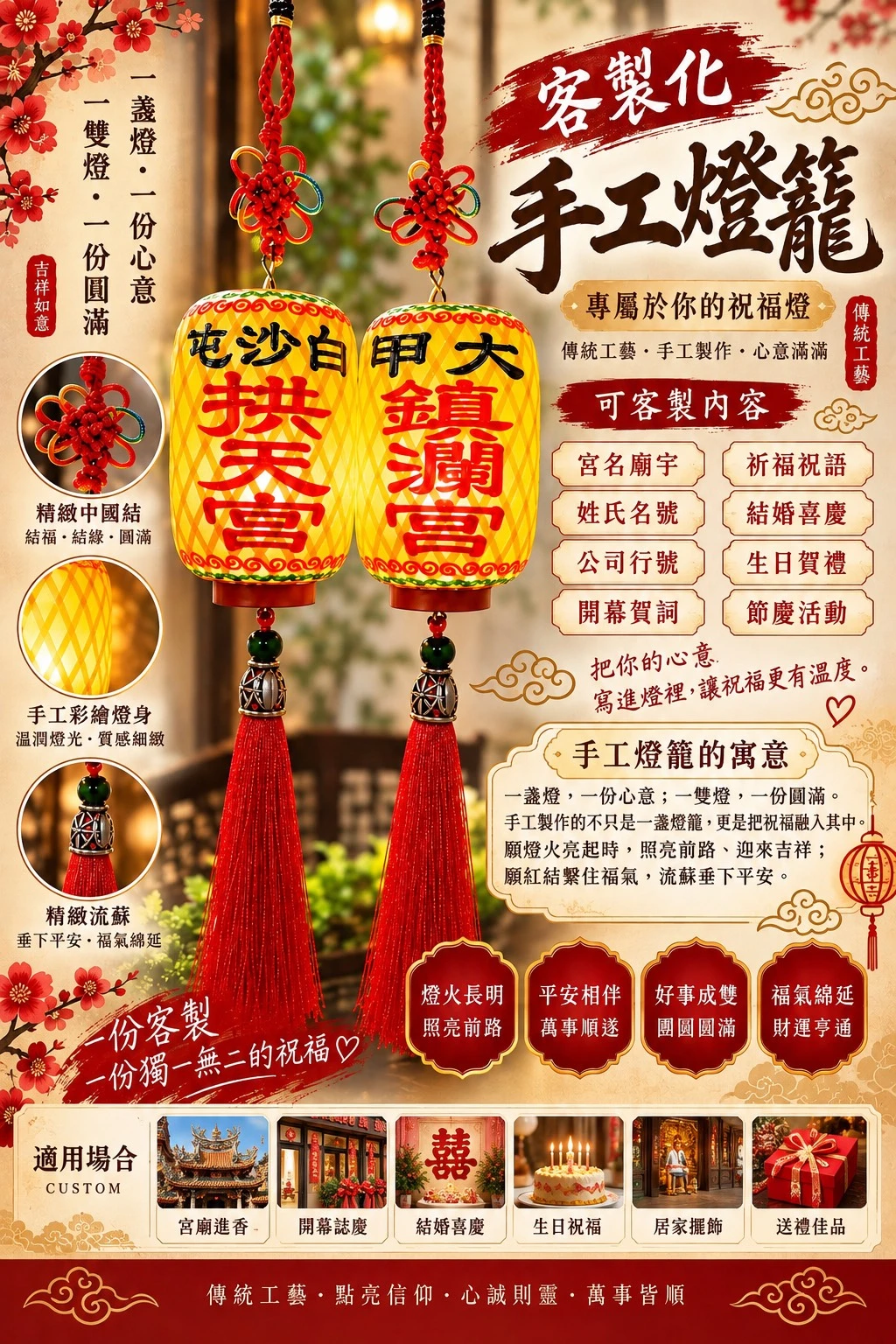 客製化手工燈籠