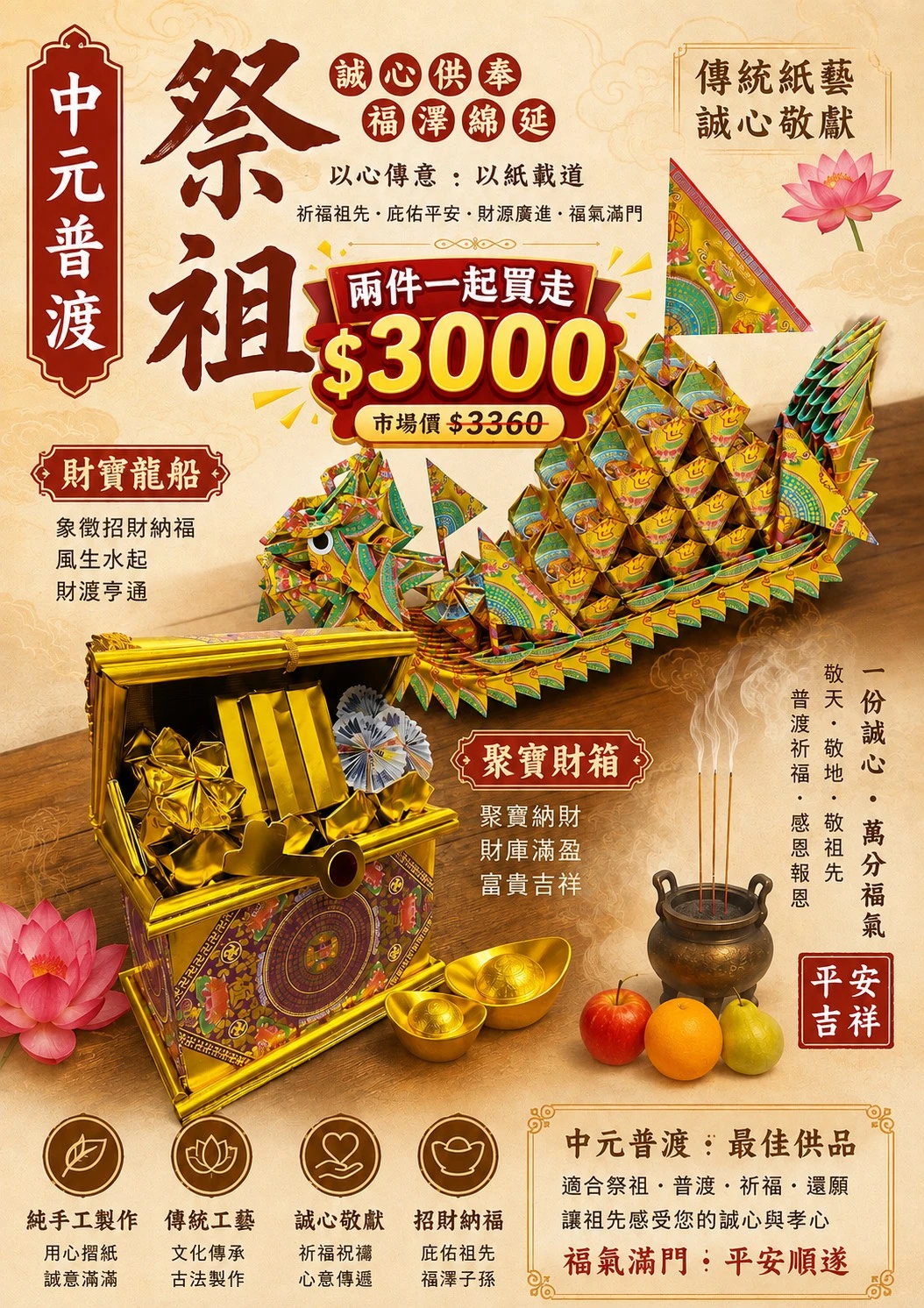 財寶龍船及聚寶財箱