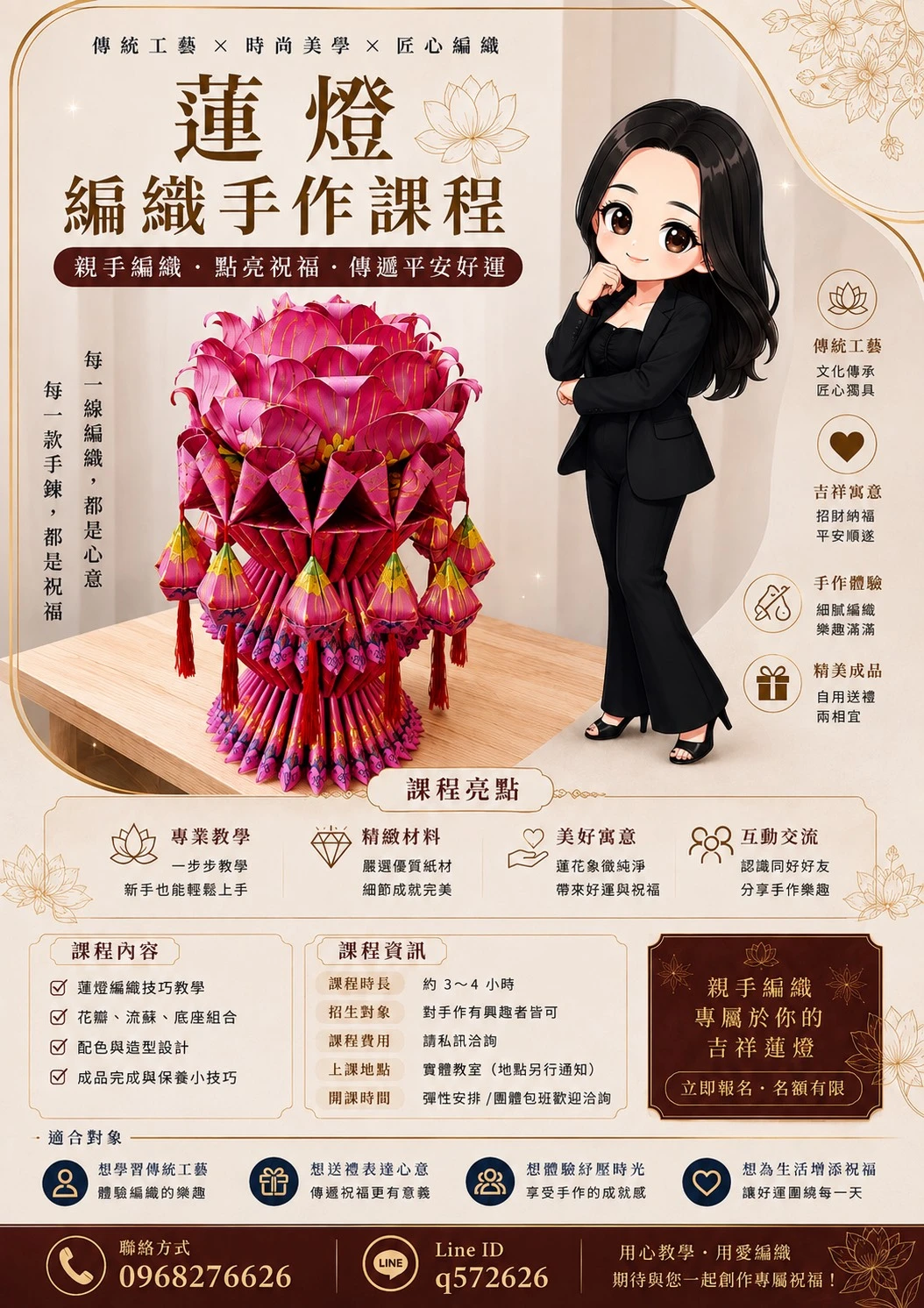 蓮燈編織手作課程