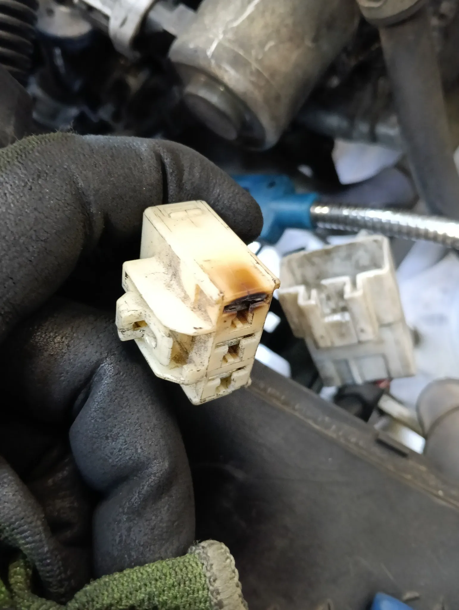 6代勁戰燒配線接頭的屢見不鮮｜機車引擎維修｜桃園機車引擎維修