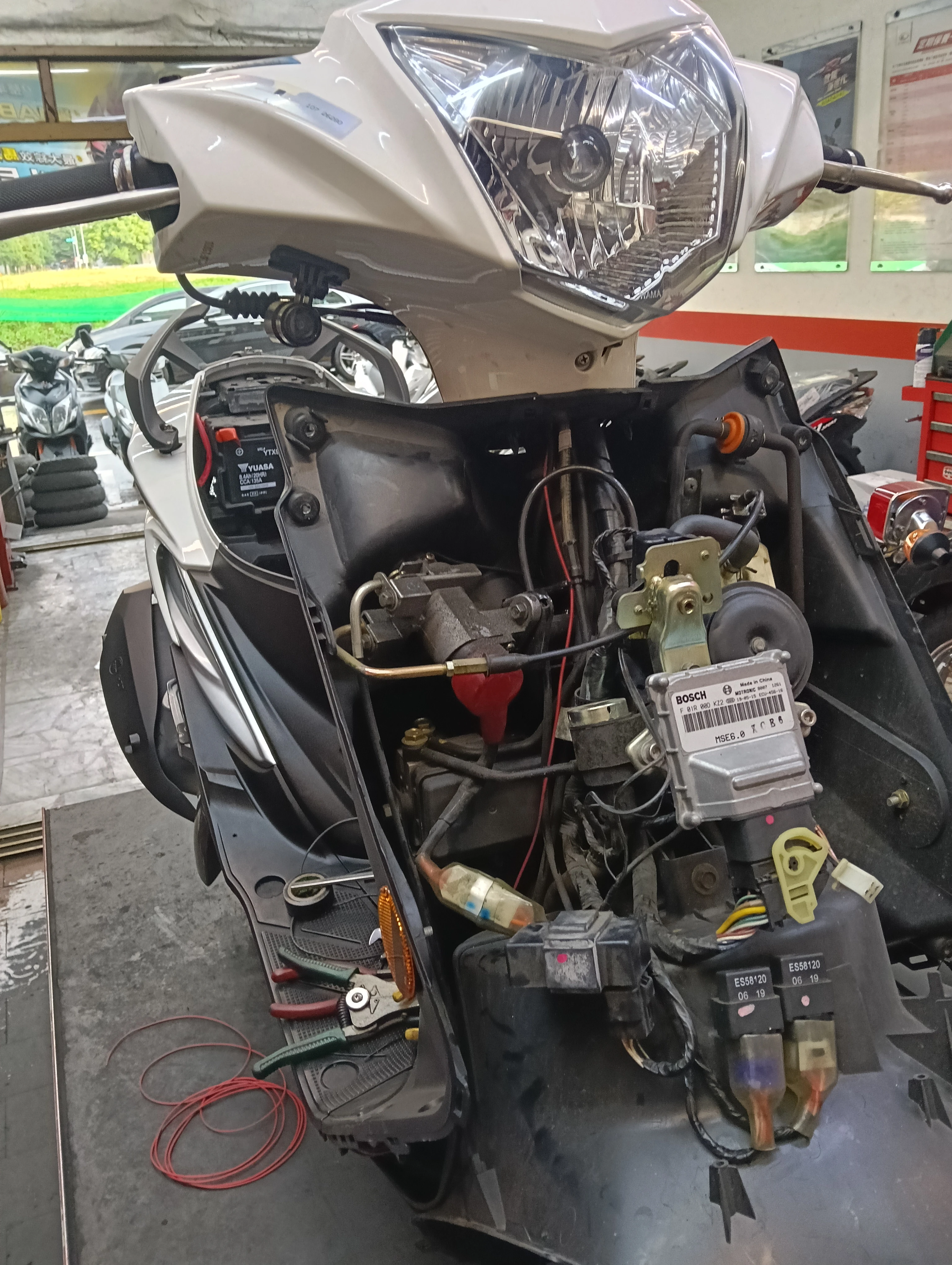 PGO BON125 主配線內斷 ｜桃園機車維修推薦｜八德區機車維修｜八德區機車改裝
