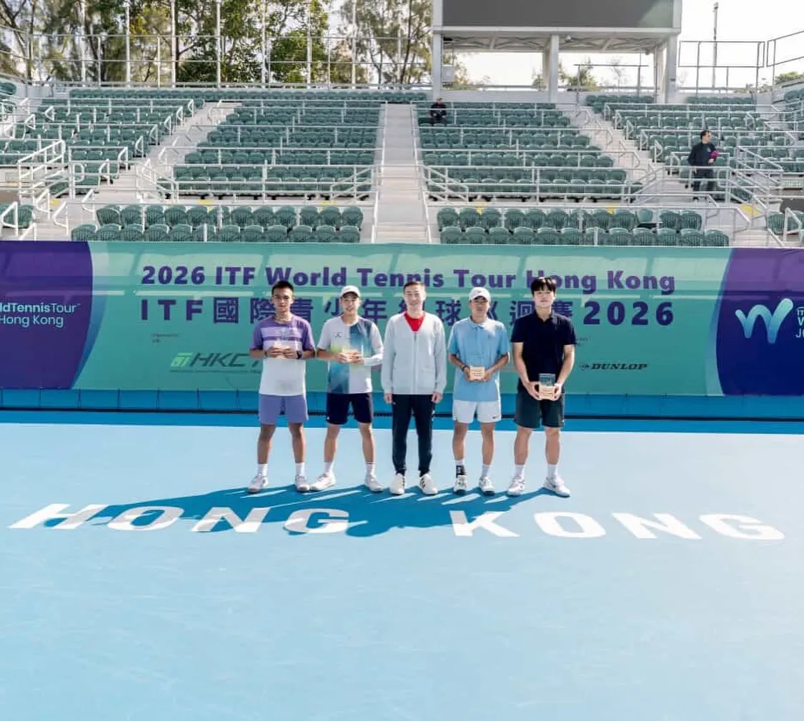 2026J60國際青少年網球巡迴賽｜香港站 男子雙打冠軍 台南健身房｜永康區健身房