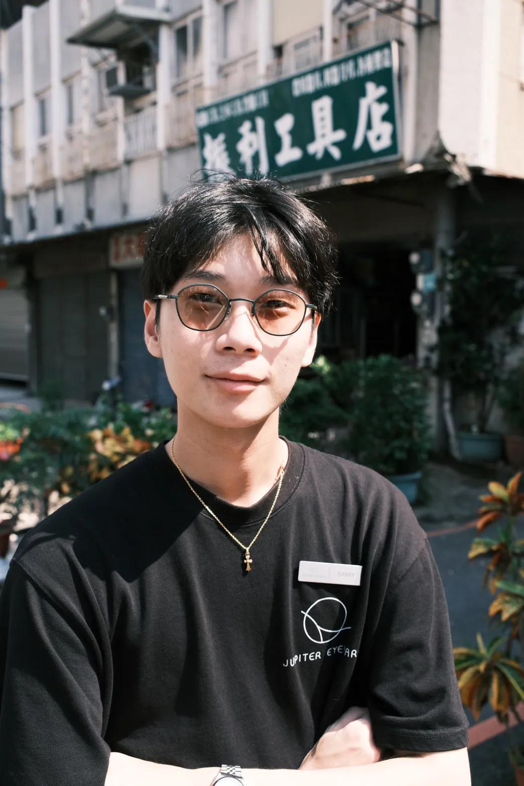 KEARNY GRAVEL-08 MARBLE STONE x DARK GREEN/BROWN LENS