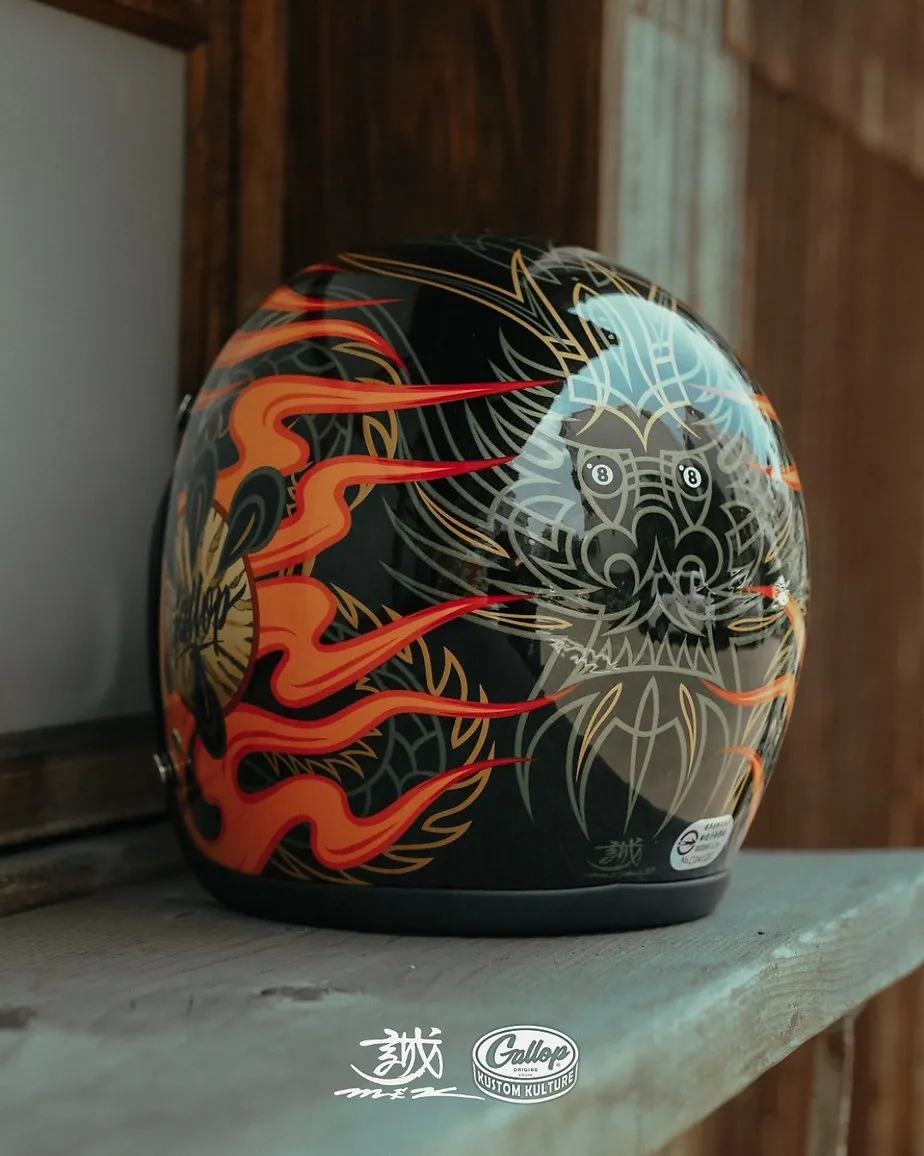 MAKOTO 小林誠 × GALLOP 聯名安全帽 竜