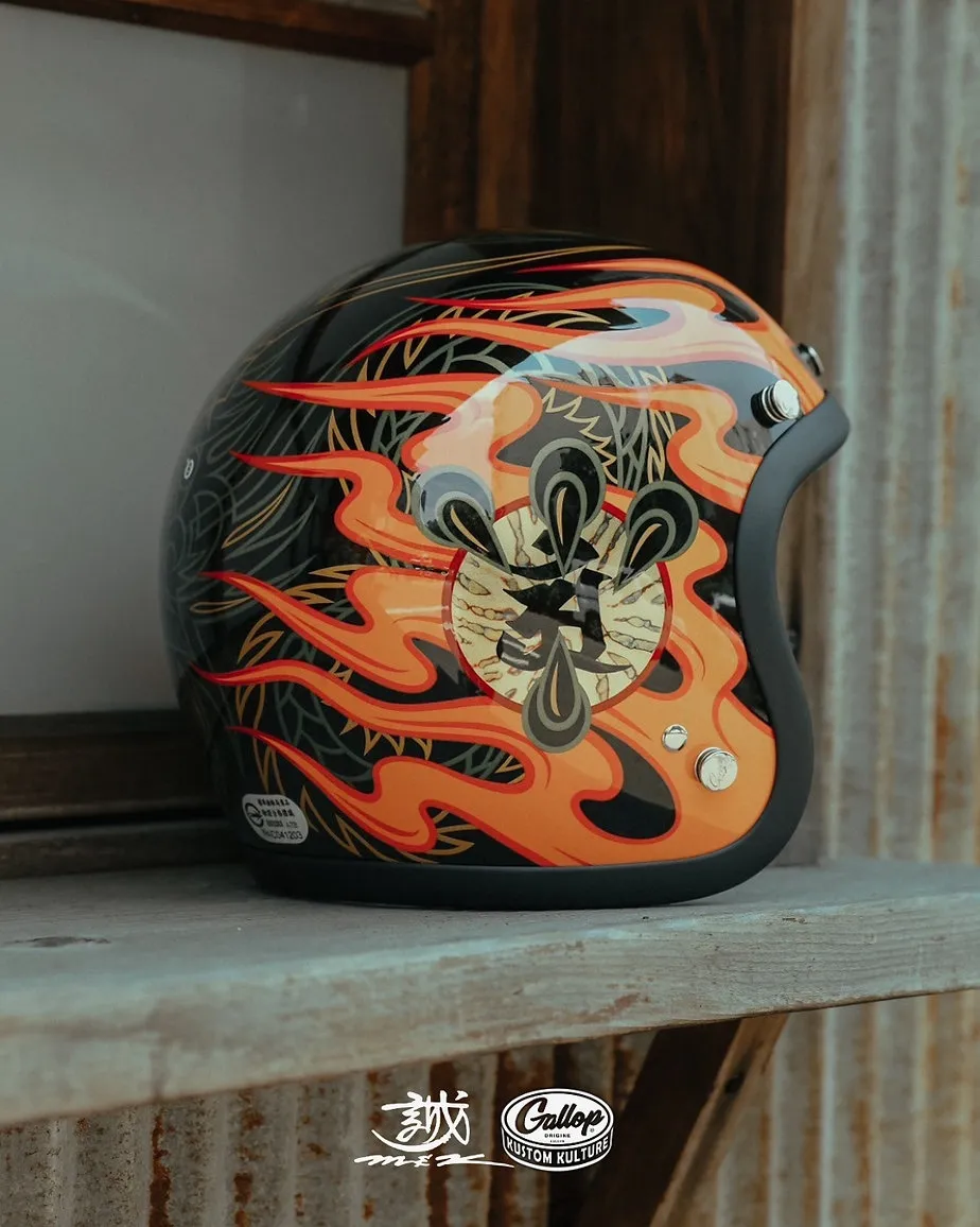 MAKOTO 小林誠 × GALLOP 聯名安全帽 竜