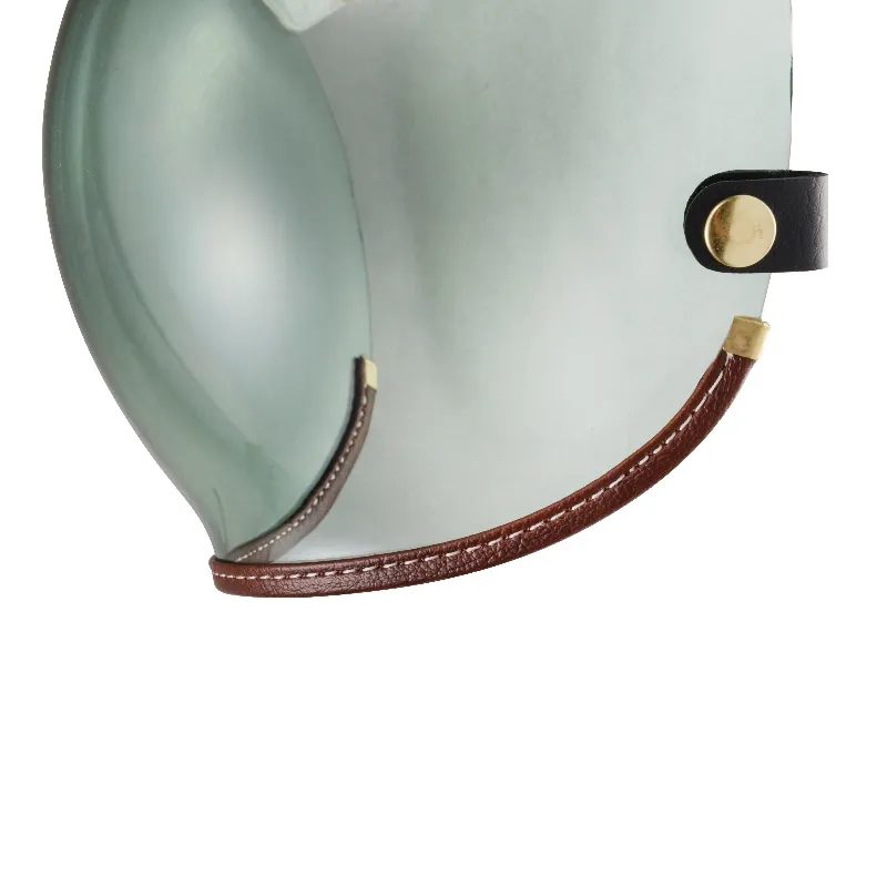 咖啡皮革TOP PP釦式風鏡-綠色