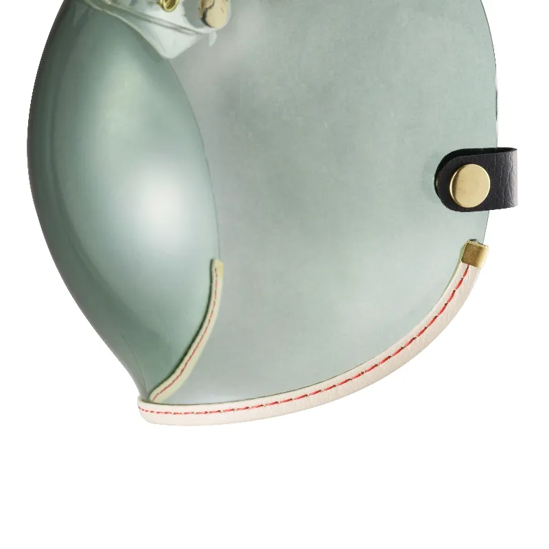 乳白皮革TOP PP釦式風鏡-綠色