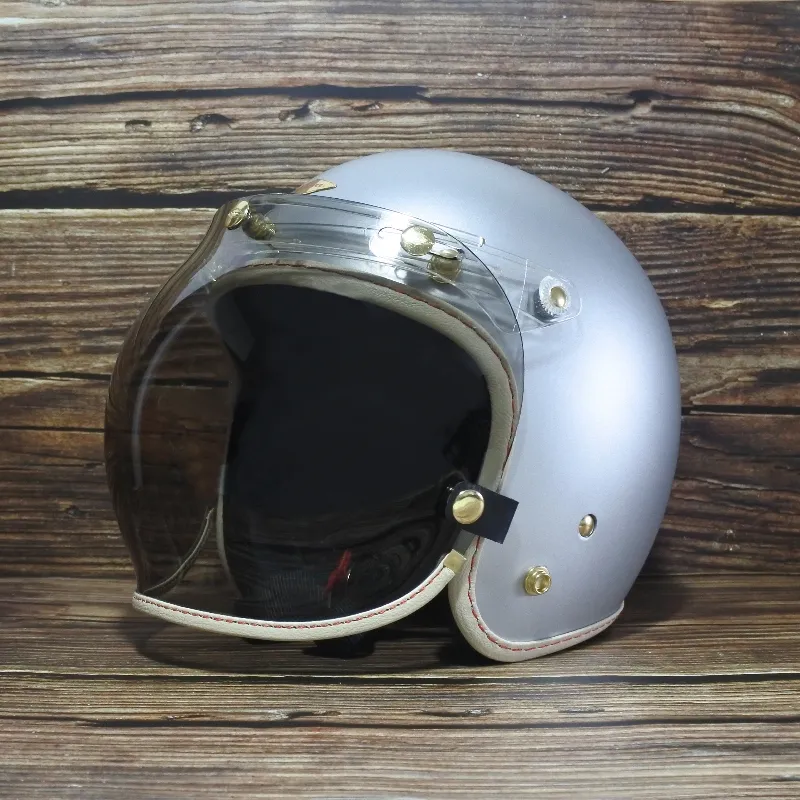 乳白皮革TOP PP釦式風鏡-淺茶