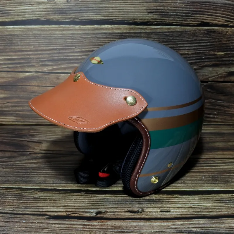 Supremus 至上手作長版皮革帽舌-棕色