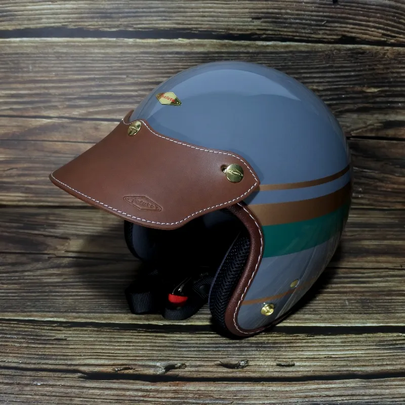 Supremus 至上手作長版皮革帽舌-深咖啡