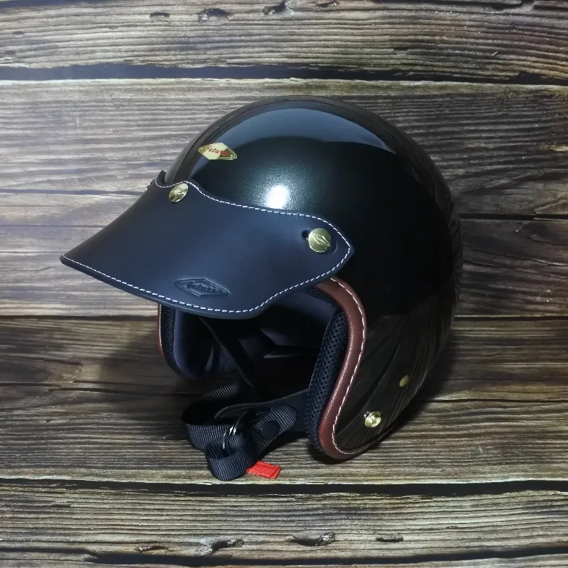 Supremus 至上手作長版皮革帽舌-黑色