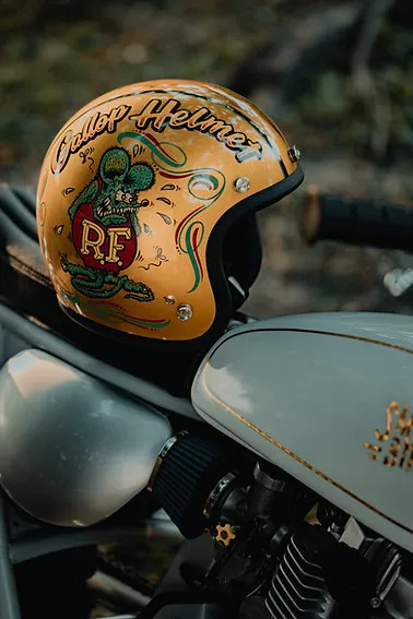 Gallop X Rat Fink 老鼠芬克 聯名限定安全帽 金/銀