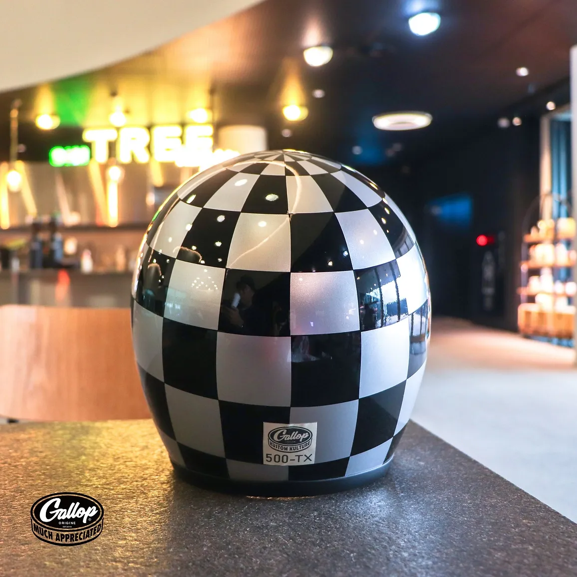 GALLOP「Retro Grid」方格棋復古安全帽