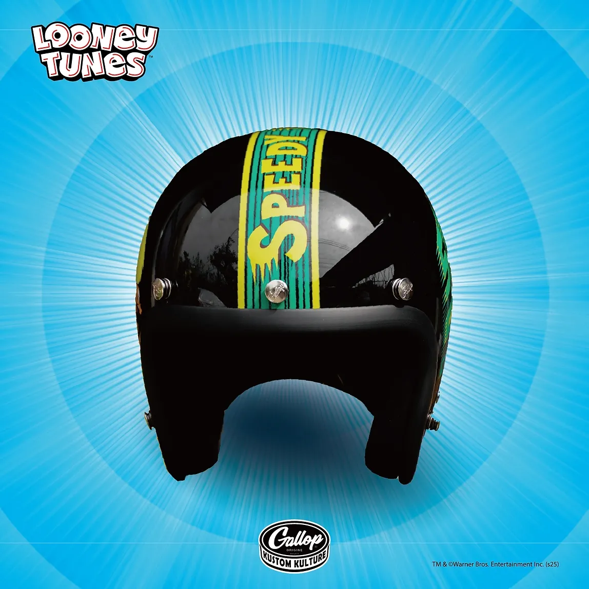 華納兄弟 x Gallop Kustom Kulture 飛毛腿 岡薩雷斯 飛飛鼠 3/4安全帽