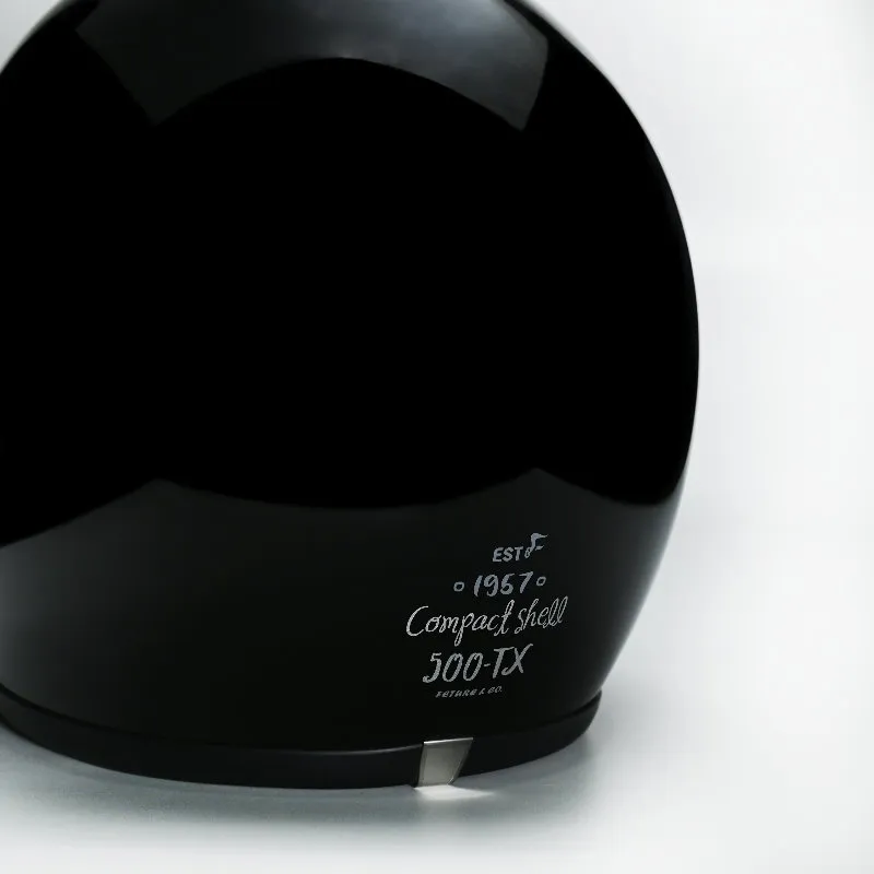 Feture 飛喬安全帽｜500TX 小帽體-亮光曜石黑