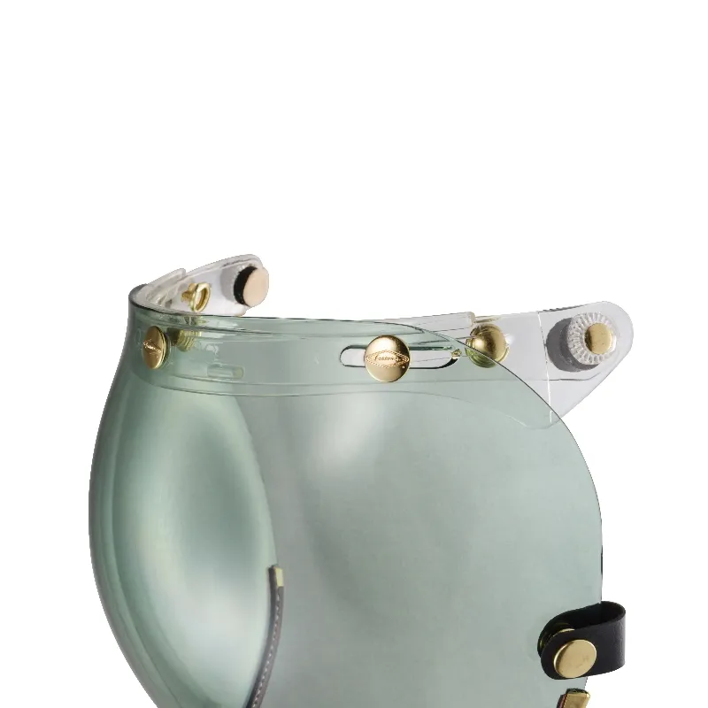 咖啡皮革TOP PP釦式風鏡-綠色