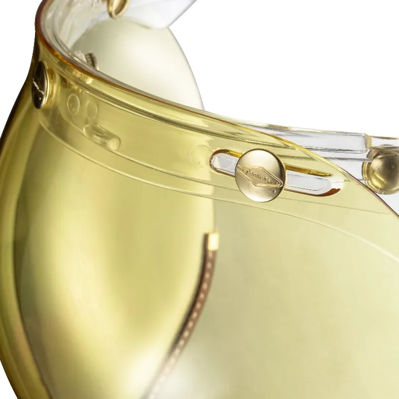 咖啡皮革TOP PP釦式風鏡-黃色