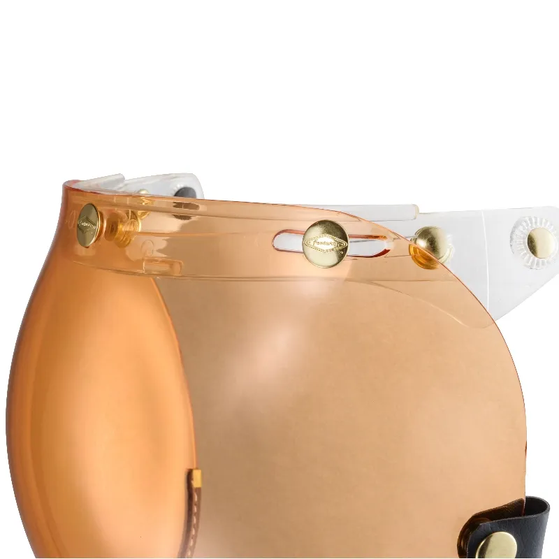 咖啡皮革TOP PP釦式風鏡-琥珀