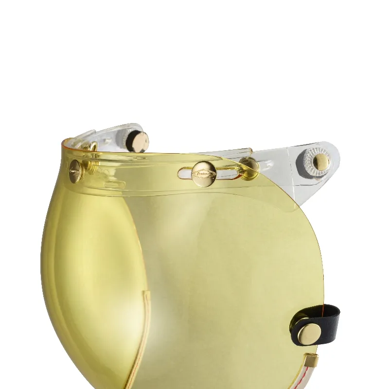 乳白皮革TOP PP釦式風鏡-黃色