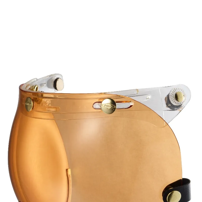 乳白皮革TOP PP釦式風鏡-琥珀