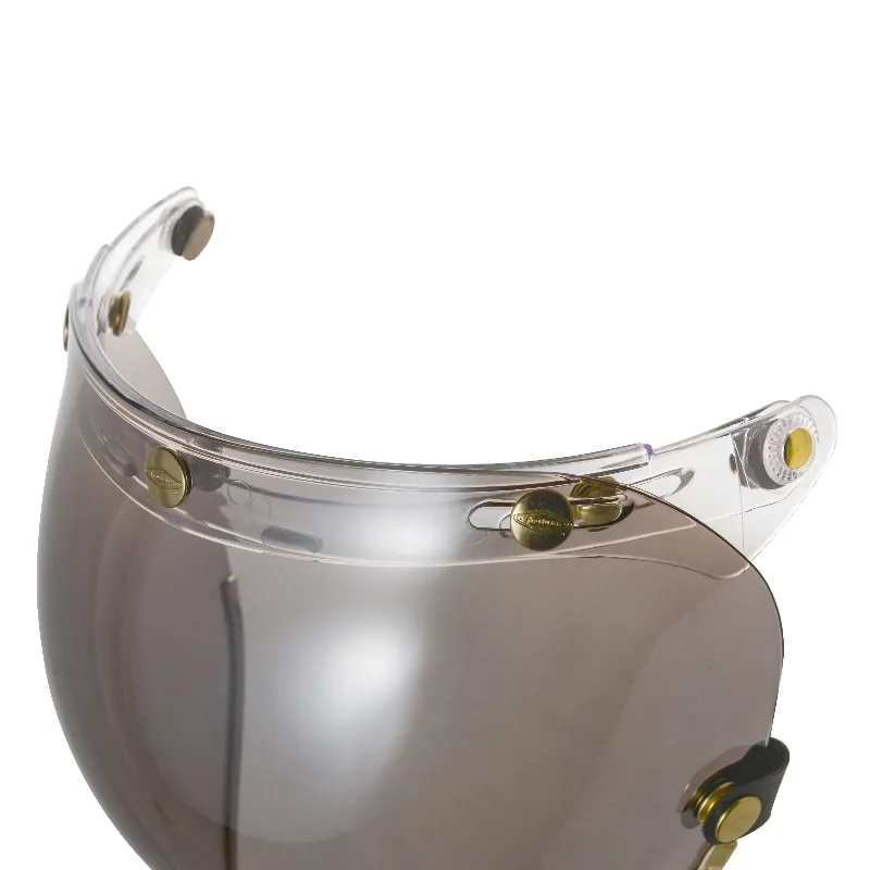 乳白皮革TOP PP釦式風鏡-淺茶輕電鍍