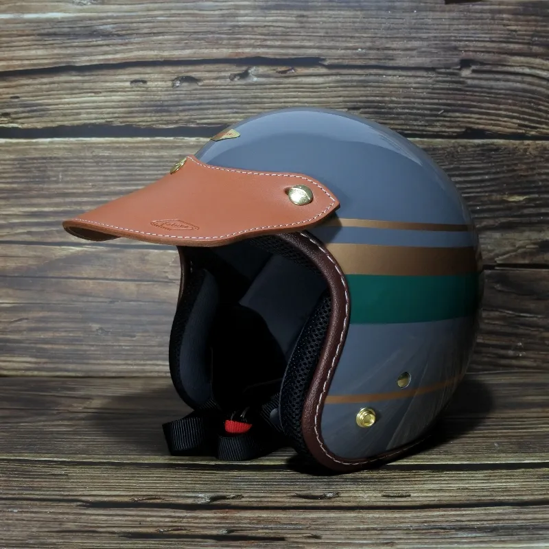 Supremus 至上手作長版皮革帽舌-棕色