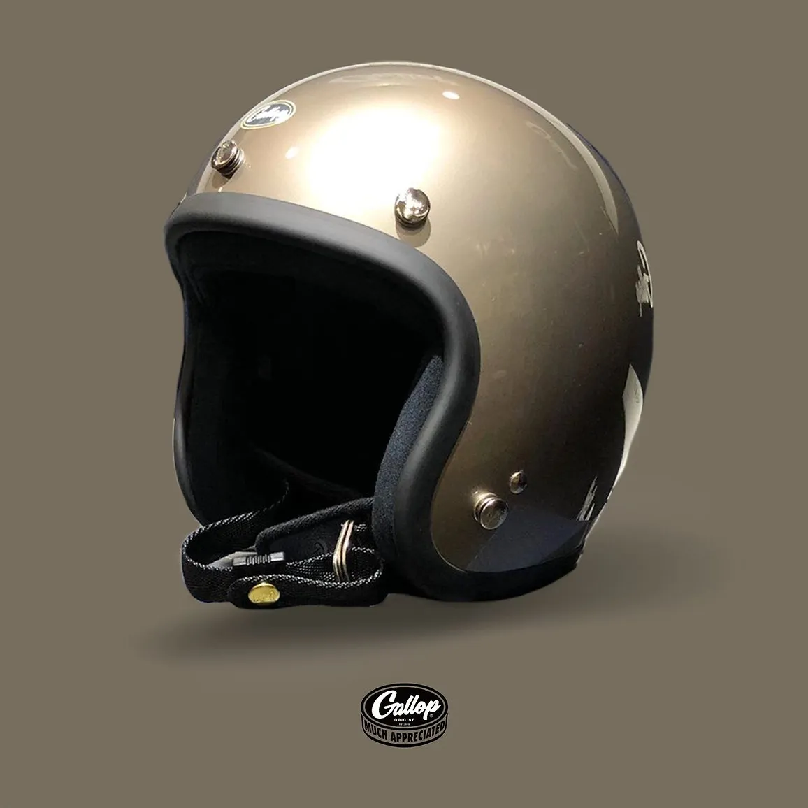 Gallop 3/4素色 復古安全帽 白/銀/灰 系列