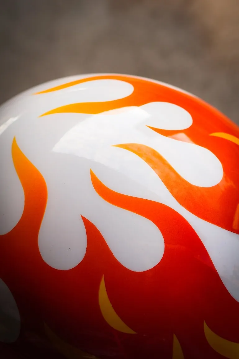 GALLOP 炎 彩繪設計款 3/4半罩 復古安全帽