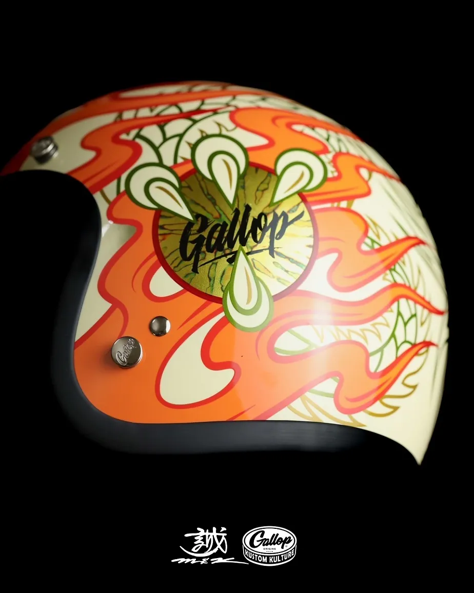MAKOTO 小林誠 × GALLOP 聯名安全帽 竜