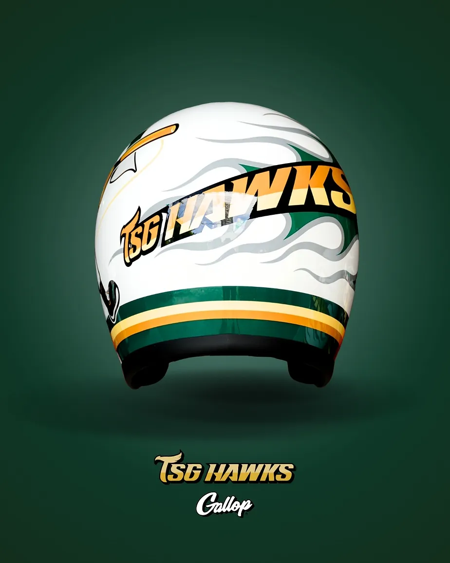 台鋼雄鷹TSG HAWKS X GALLOP 聯名安全帽 3/4半罩安全帽