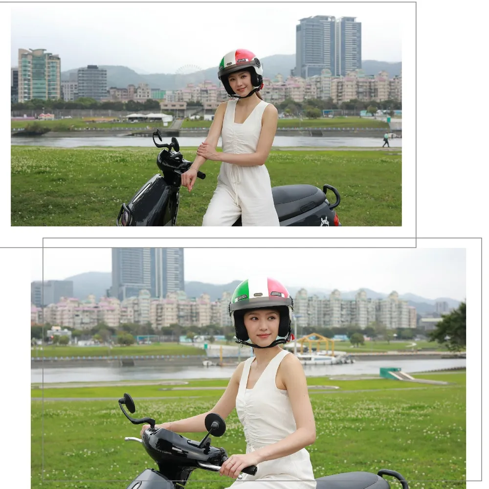 【海鷗安全帽】TW-107條紋霧彩安全帽