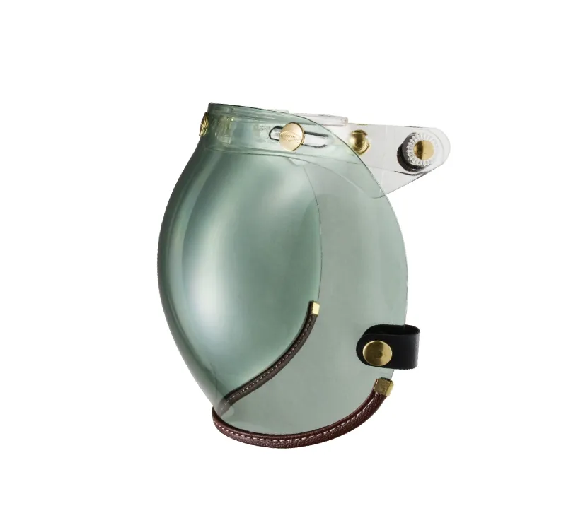 咖啡皮革TOP PP釦式風鏡-綠色