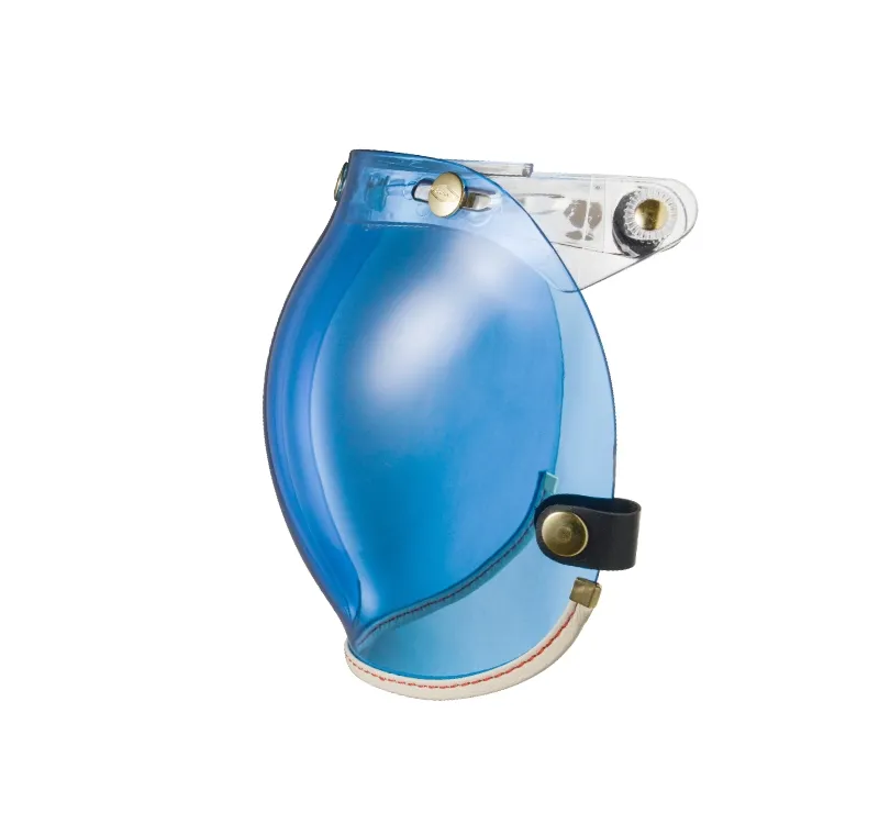 乳白皮革TOP PP釦式風鏡-藍色