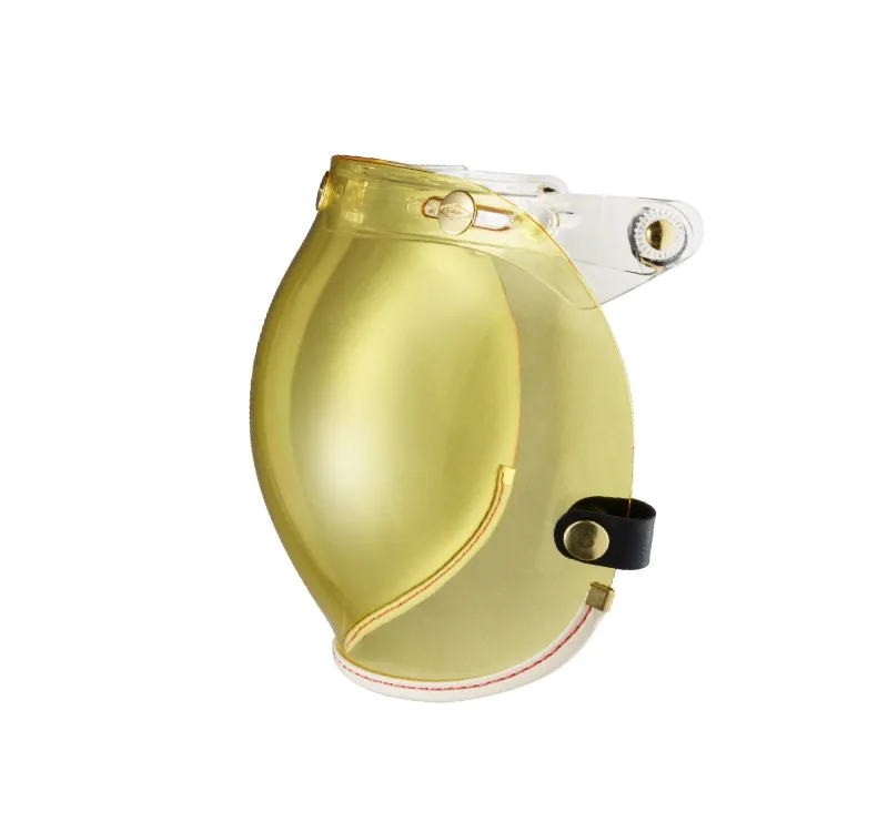 乳白皮革TOP PP釦式風鏡-黃色