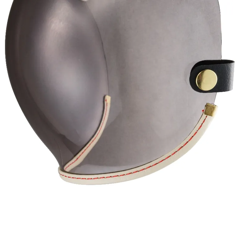 乳白皮革TOP PP釦式風鏡-淺茶