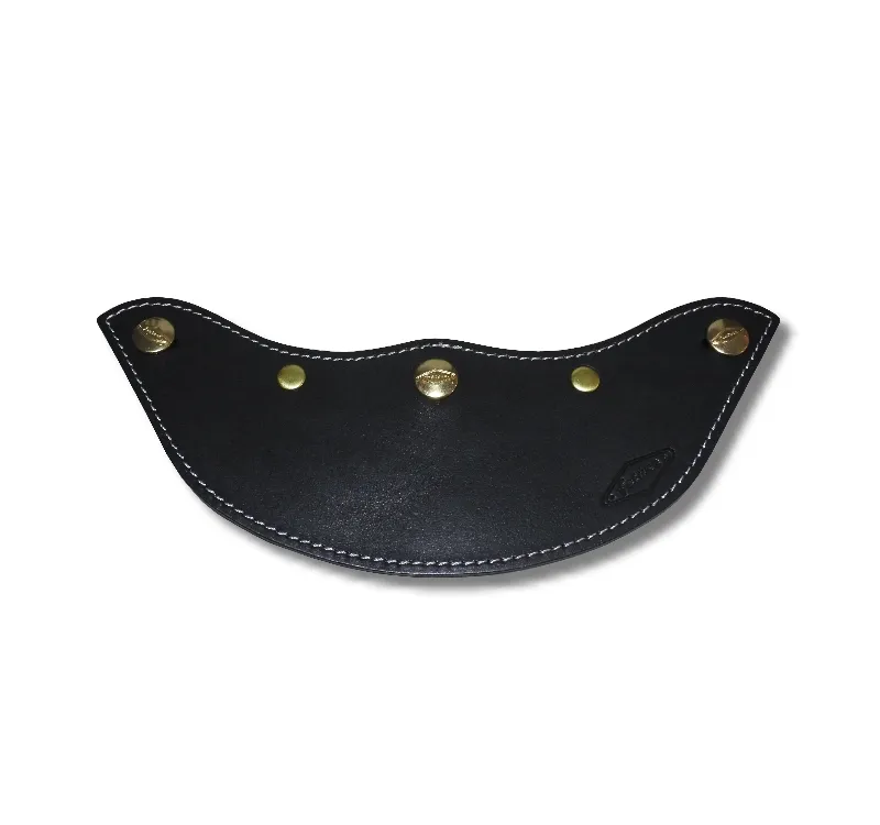 Supremus 至上手作短版皮革帽舌-黑色