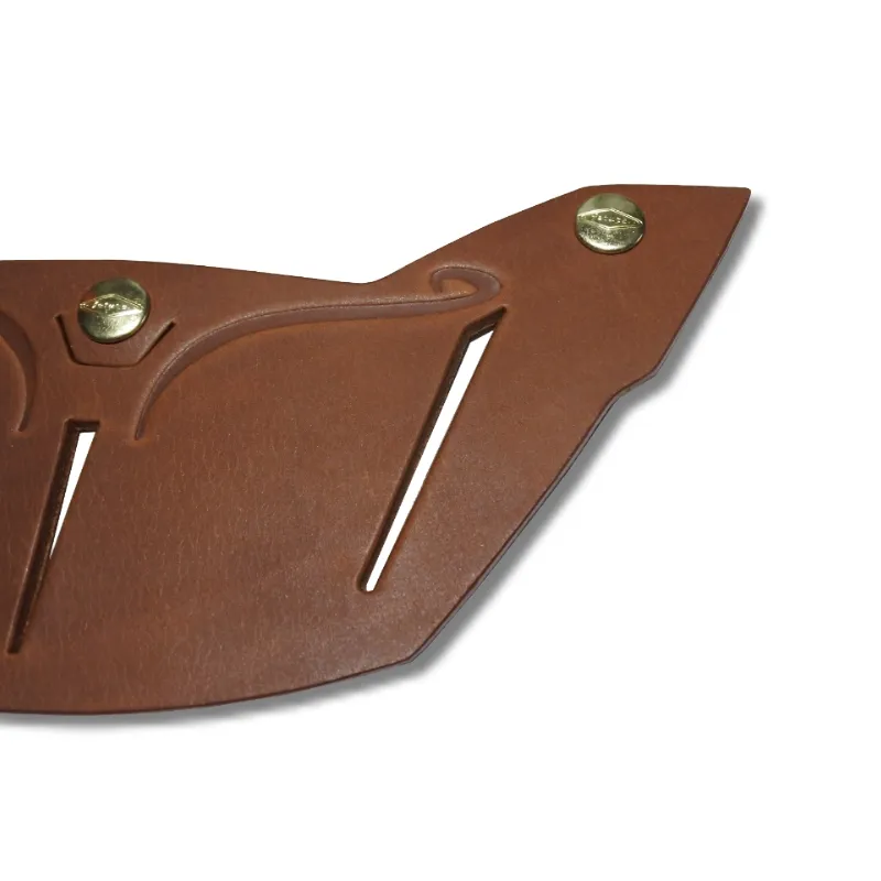 ACE艾斯傑作長版皮革帽舌-咖啡色