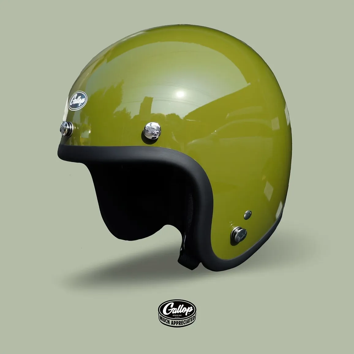 Gallop 3/4素色 復古安全帽 藍/綠系列