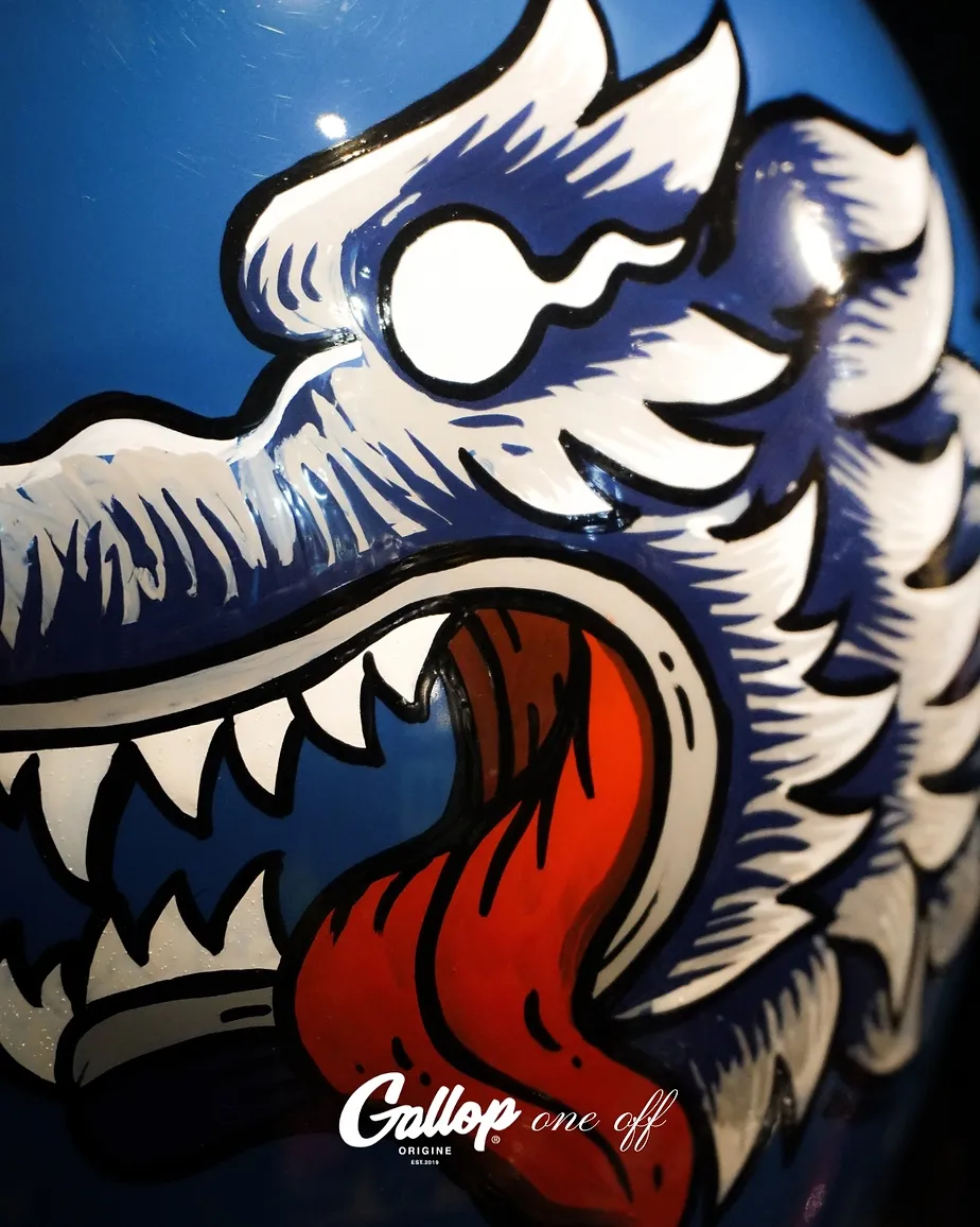 One off系列 老美式彩繪帽設計 3/4半罩安全帽