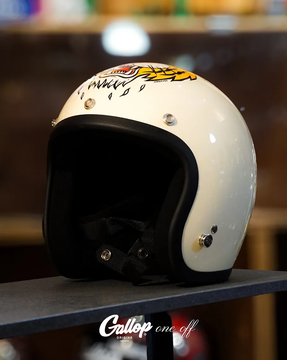 One off系列 老美式彩繪帽設計 3/4半罩安全帽