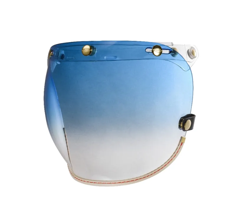 乳白皮革TOP PP釦式風鏡-漸層藍