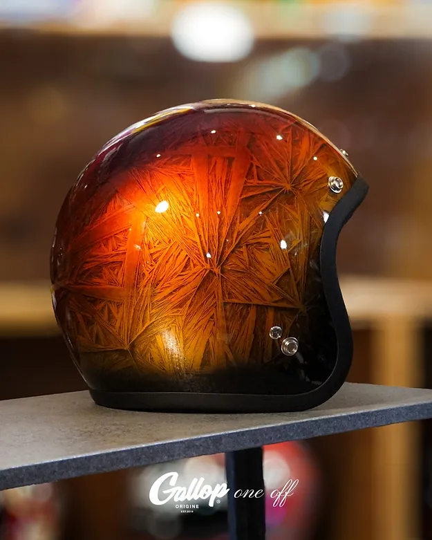 One off系列 老美式彩繪帽設計 3/4半罩安全帽