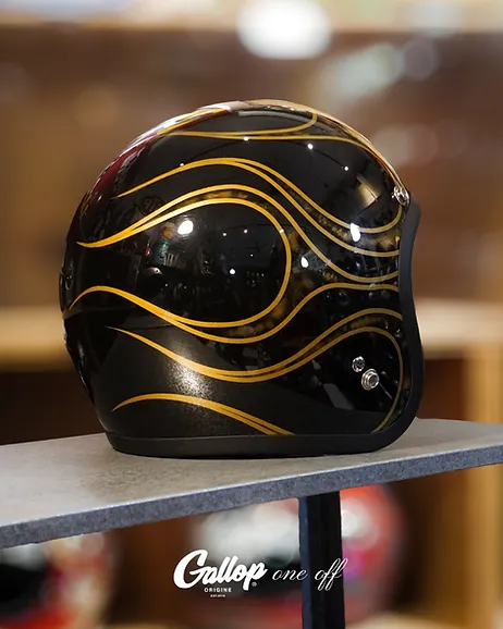 One off系列 老美式彩繪帽設計 3/4半罩安全帽